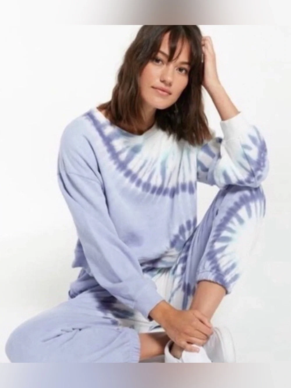 NWT Wildfox Shibori Sweatshirt Hoodie & Coordinating Sweatpants Set